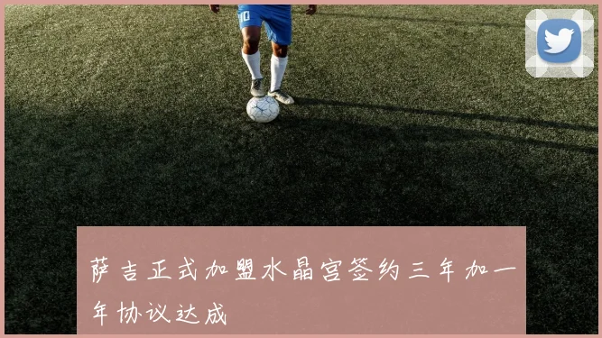 萨吉正式加盟水晶宫签约三年加一年协议达成